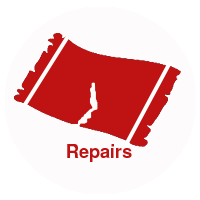 We repair rugs